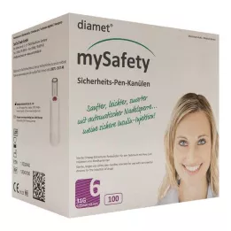 DIAMET mySafety-Pen Kan.31 G 0,25x6 mm, 100 ks