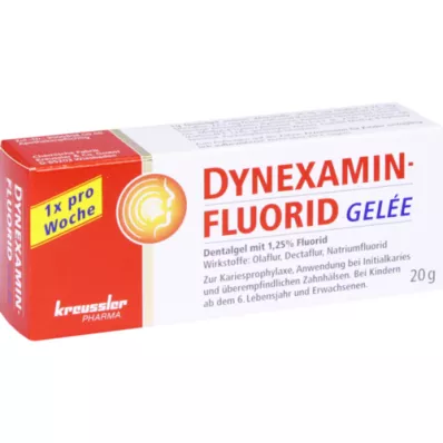 DYNEXAMINFLUORID Zubné želé gél, 20 g