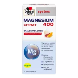 DOPPELHERZ Systém šumivých tabliet Magnesium 400 Citrate, 24 ks