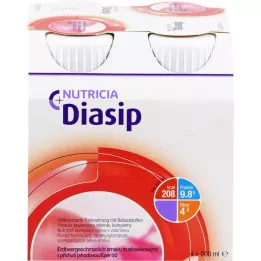 DIASIP Jahodová príchuť, 4X200 ml