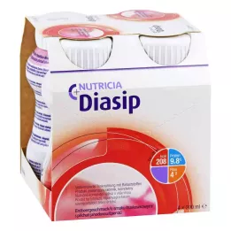 Diasip jahodová príchuť (4x200 ml)