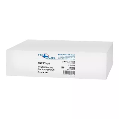 Syntetická výplňová bandáž 6 cm x 3 m nesterilná, 12 kusov