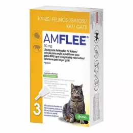 AMFLEE 50 mg spot-on roztok pre mačky, 3 ks