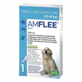 AMFLEE 268 mg spot-on roztok pre veľké psy 20-40 kg, 3 ks