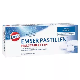Emser pastilky bez mentolu, 30 kusov