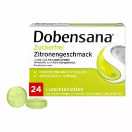 Dobensana® pastilky s citrónovou príchuťou bez cukru, 24 ks