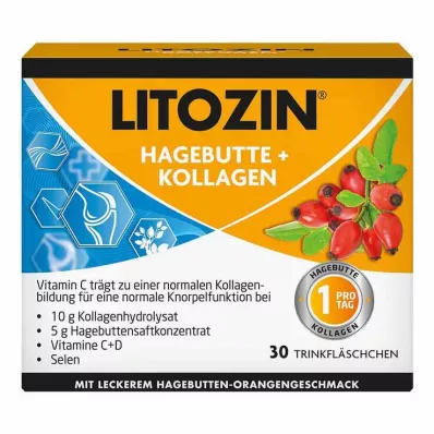 Fľaša na pitie Litozin Šípkový + Kolagén, 30X25 ml