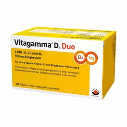 VITAGAMMA D3 Duo 1.000 I.E Vit.D3 150mg Magnes.NEM, 100 ks