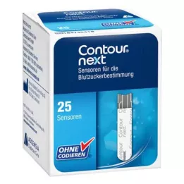 CONTOUR Testovacie prúžky Next Sensors, 1X25 ks