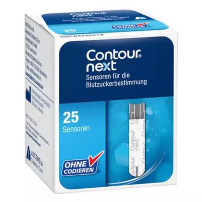 Testovacie prúžky Contour Next senzorov, 1x25 kusov