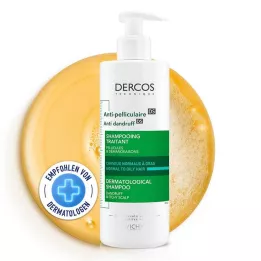 VICHY DERCOS Šampón proti lupinám na mastnú pokožku hlavy, 390 ml
