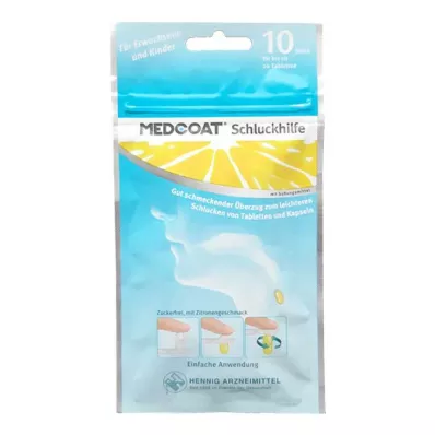 MEDCOAT Gél na podporu prehĺtania, 10 ks