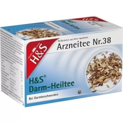 H&amp;S Čajové filtračné vrecko na hojenie čriev, 20X2,0 g