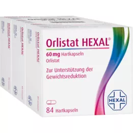 ORLISTAT HEXAL 60 mg tvrdé kapsuly, 3X84 ks