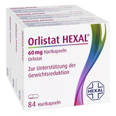 Orlistat HEXAL 60 mg tvrdé kapsuly, 3x84 ks Orlistat HEXAL 60 mg tvrdé kapsuly, 3x84 ks