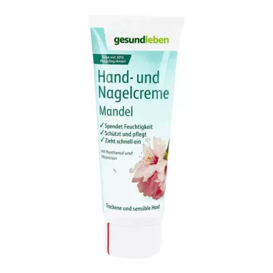 Krém na ruky a nechty Zdravý život Mandľový krém (75 ml) Krém na ruky a nechty Zdravý život Mandľový krém (75 ml)