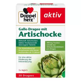 DOPPELHERZ Žlčové pastilky s artičokom, 50 ks