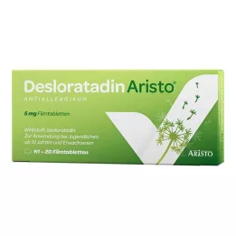 Desloratadine Aristo antialergické 5 mg filmom obalené tablety, 20 ks