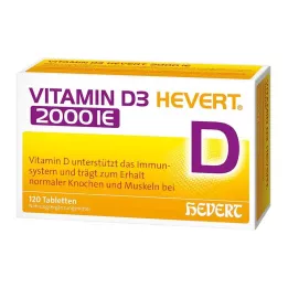VITAMIN D3 HEVERT 2 000 I.U. tabliet, 120 ks