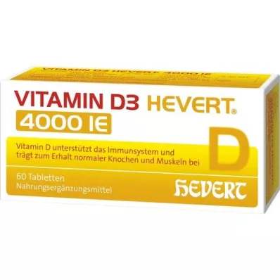 VITAMIN D3 HEVERT 4 000 I.U. tabliet, 60 ks