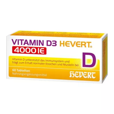 VITAMIN D3 HEVERT 4 000 I.U. tabliet, 60 ks VITAMIN D3 HEVERT 4 000 I.U. tabliet, 60 ks