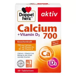 DOPPELHERZ Calcium 700+Vitamín D3 tablety, 30 kapsúl