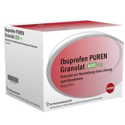 Ibuprofen Puren Granule 400 mg na prípravu perorálneho roztoku, 50 ks