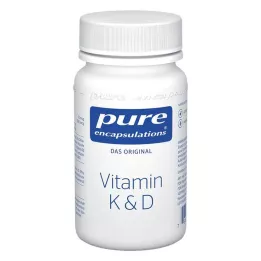 PURE ENCAPSULATIONS Vitamín K &amp; D Kapsule, 60 kapsúl