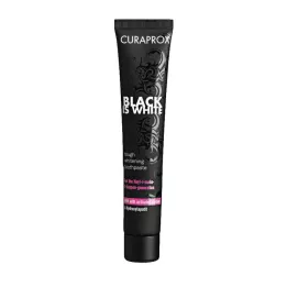 Zubná pasta Curaprox Black is White charcoal, 90 ml