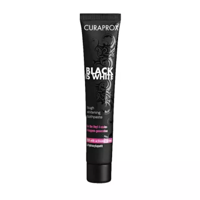 Zubná pasta Curaprox Black is White charcoal, 90 ml Zubná pasta Curaprox Black is White charcoal, 90 ml