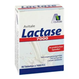 LACTASE 7 000 FCC Tablety v dávkovači, 80 ks