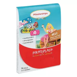 PIRATOPLAST Dievčenské omietkové pásy 3 veľkosti, 16 ks
