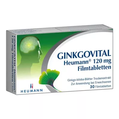 GINKGOVITAL Heumann 120 mg filmom obalené tablety, 30 ks GINKGOVITAL Heumann 120 mg filmom obalené tablety, 30 ks