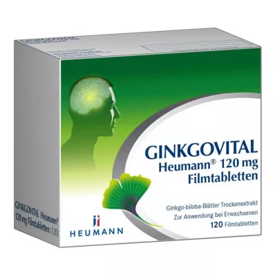 GINKGOVITAL Heumann 120 mg filmom obalené tablety, 120 ks GINKGOVITAL Heumann 120 mg filmom obalené tablety, 120 ks