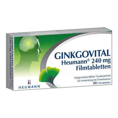 GINKGOVITAL Heumann 240 mg filmom obalené tablety, 30 ks GINKGOVITAL Heumann 240 mg filmom obalené tablety, 30 ks