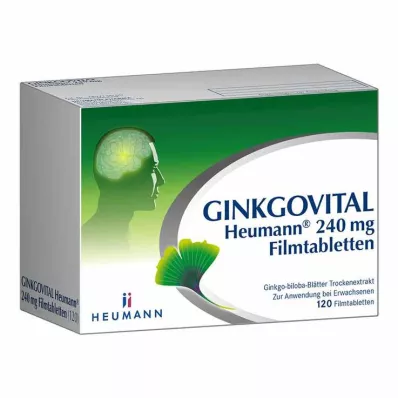 GINKGOVITAL Heumann 240 mg filmom obalené tablety, 120 ks GINKGOVITAL Heumann 240 mg filmom obalené tablety, 120 ks