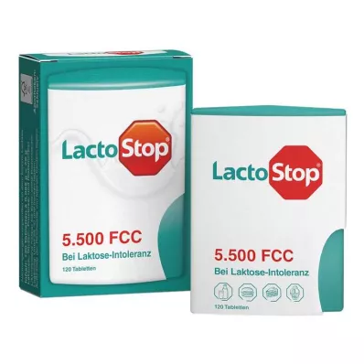 Lactostop 5 500 FCC tabliet klikací dávkovač, 120 ks