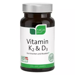 NICAPUR Vitamín K2 &amp; D3 Kapsule, 60 kapsúl