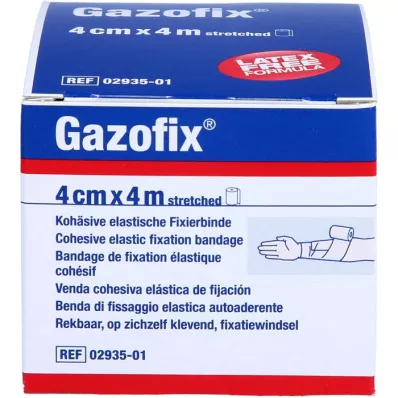 GAZOFIX Fixačný obväz kohézny 4 cmx4 m, 1 ks