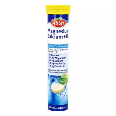 Abtei Magnesium Calcium+d3 šumivé tablety (15 kusov) Abtei Magnesium Calcium+d3 šumivé tablety (15 kusov)