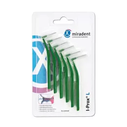 Miradent medzizubná kefka I-Prox L 0,7 mm zelená, 6 kusov