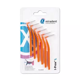 Miradent medzizubná kefka I-Prox L 0,8 mm oranžová, 6 kusov