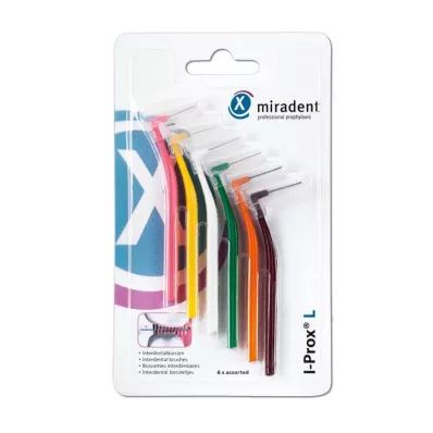 MIRADENT Medzizubná kefka I-Prox L assorted, 6 ks