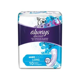 ALWAYS diskrétna inkontinencia single long, 10 ks