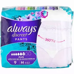 ALWAYS diskrétne inkontinenčné nohavičky plus M, 9 ks