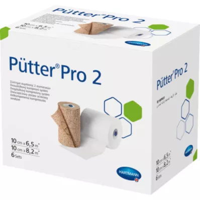 PÜTTERPRO 2 2-zložkový kompresný systém 10 cm, 6X2 ks