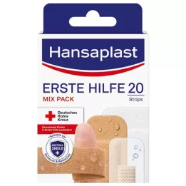 HANSAPLAST Zmes náplastí prvej pomoci, 20 ks