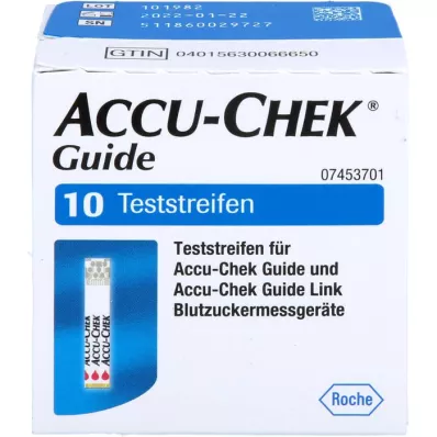 ACCU-CHEK Vodiace testovacie prúžky, 1X10 ks