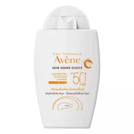 AVENE Minerálny opaľovací fluid SPF 50+ bez odtieňa, 40 ml