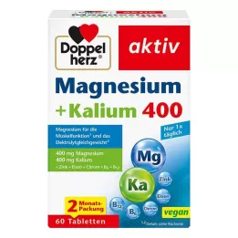 DOPPELHERZ Magnézium+draslík tablety, 60 kapsúl